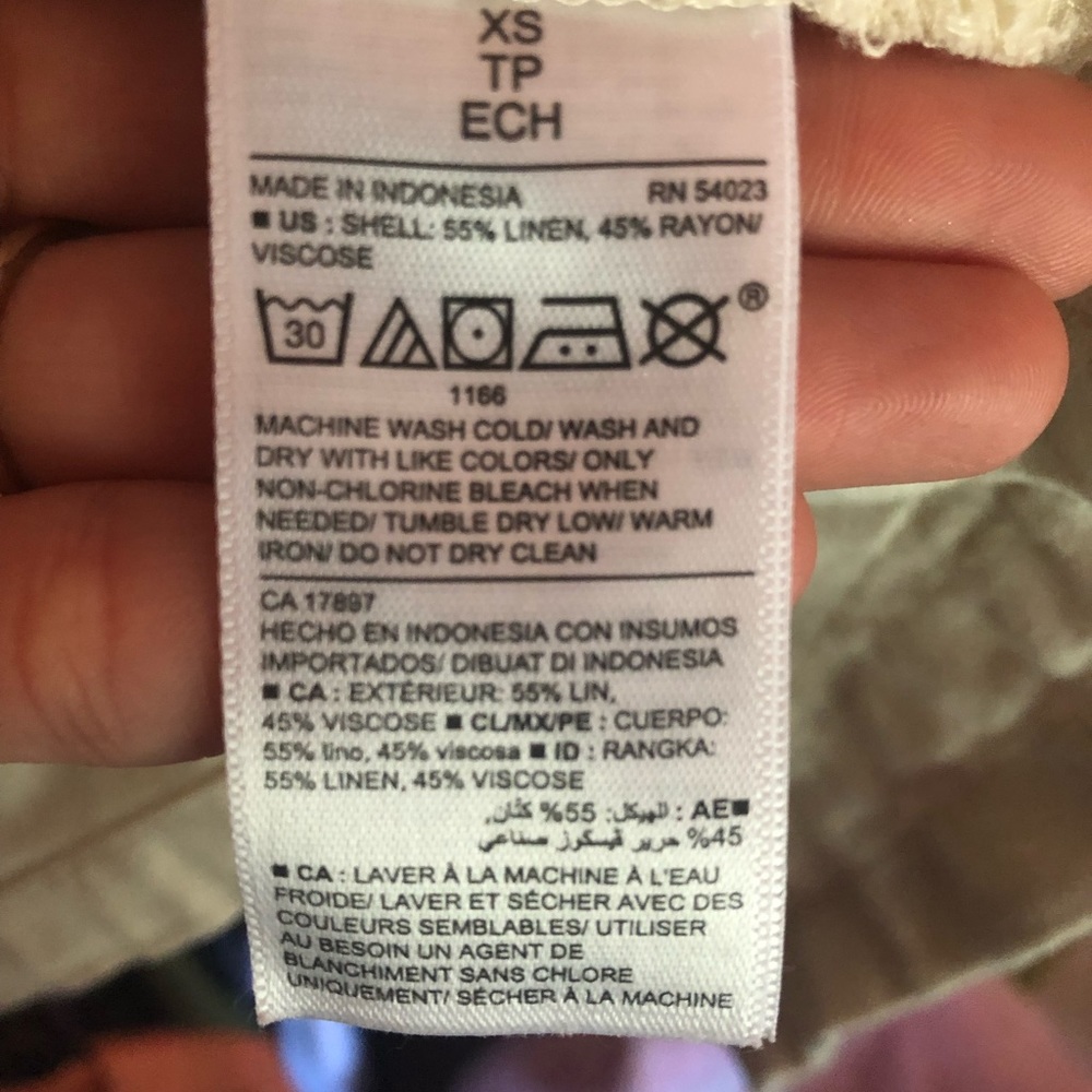 Linen Utility Jacket. XS - Picture 6 of 6